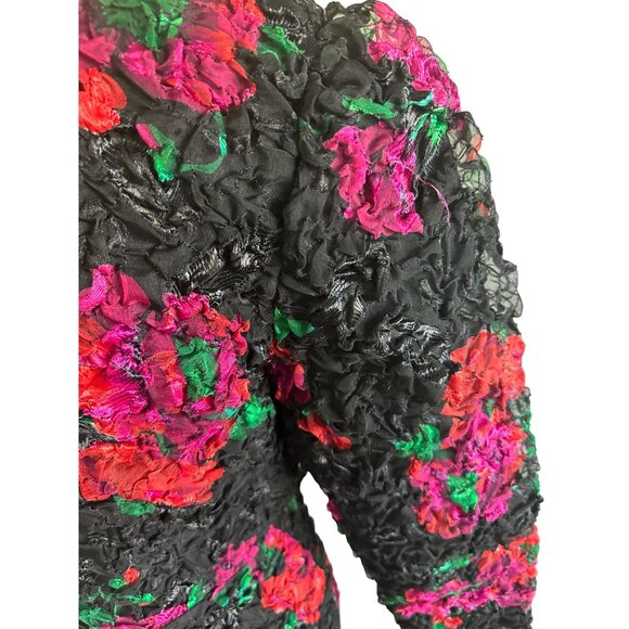 VICTORIAS SECRET Vintage Floral Blazer Jacket Size Small - Picture 7 of 8